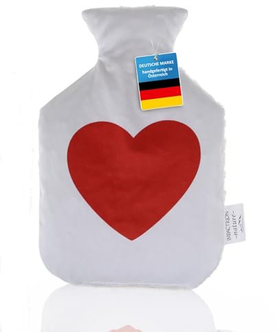 IMPACTRION -nature- Bio Kirschkernkissen - Wärmekissen mit Herz, handgefertigt in Österreich, 100% naturbelassene Baumwolle, Herstellung CO² neutral - Heizkissen für Babys, Kinder, Erwachsene