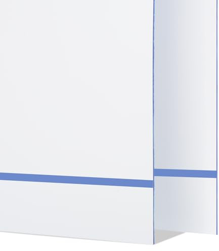 Confezione da 4 cartelli in plastica personalizzabili da 30,5 x 20,3 cm, pannello personalizzato con intaglio, ideali per giardino, cortile, targhe per porte, cartelli stradali (pannello bianco