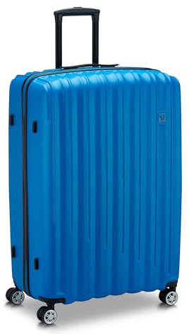 RONCATO Element 2.0 Valigia Trolley Grande 78 cm, espandibile con zip e con sistema di chiusura TSA - Denim