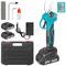 Sécateur électrique professionnel à batterie avec 2 batteries 20 V 1500 mAh, écran LCD, moteur sans balais, diamètre de coupe max. 30 mm, lames SK5, sécateur électrique pour le jardinage