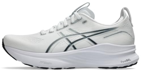 ASICS Men's Gel-Kayano 32 Running Shoes, White/Pure Silver, 11 UK