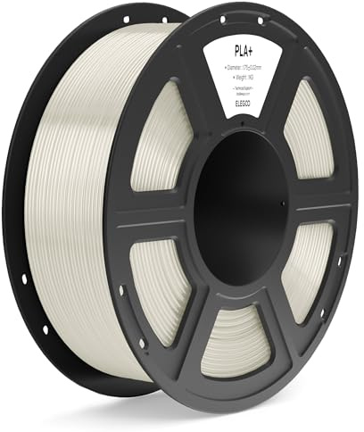 ELEGOO PLA+ Filament 1,75 mm Durchscheinend 1 kg, Hochfestes PLA Plus Filament-3D-Druckmaterialien, Maßgenauigkeit +/- 0,02 mm, 1-kg-Spule (2,2 lbs) für die Meisten -3D-Drucker