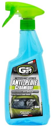GS27 - Nettoyant Vitres Anti-Pluie Céramique - Visibilité Renforcée - Effet Déperlant Immédiat - Nettoie et Dégraisse sans laisser de Traces - Fabriqué en France - 500 ml
