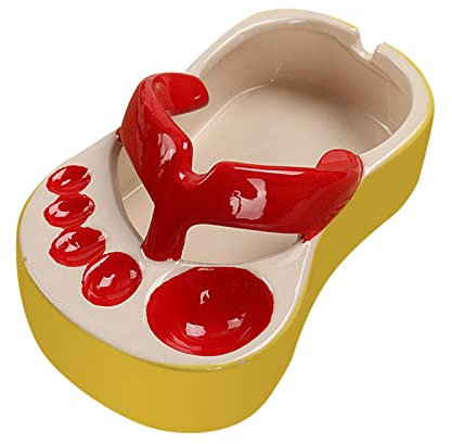 Gcljlmy Red Ceramic Chip Serving Bowls, Feet in Ketchup Sauce Bowl for Restaurant and Kitchen