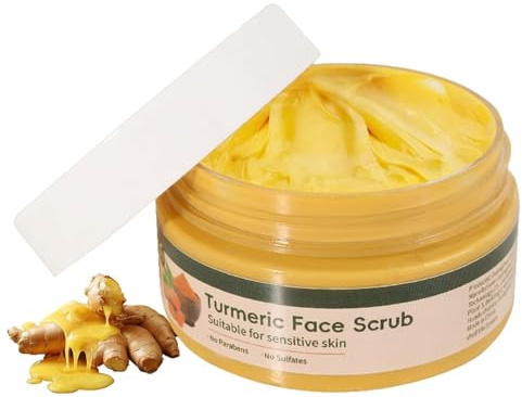 Kurkuma-Peeling-Gesichtspeeling, natürliches tägliches Gesichtspeeling, Kurkuma-Gesichtspeeling, gegen dunkle Flecken, Aknenarben und zur Hautaufhellung