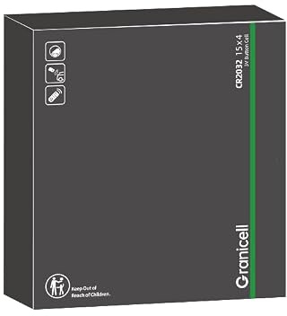Granicell 60x CR2032 Batterien 3V Lithium Knopfzellen – 230mAh Standard Lithium Zellen – Geeignet für Schlüssel, Fitness-Tracker, Taschenrechner, Waagen, Fernbedienungen