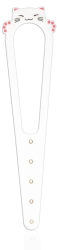 PEOVLVN Cat Door Stopper, 5 Adjustable Sizes Door Buddy Cat Door Latch to Keep Dog Out of Litter Box and Food Door Prop for Cats, No Tool Required & No Wall Damage (White)