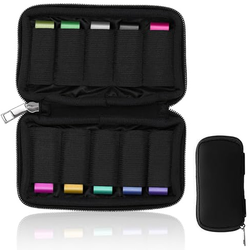 Simsky Aufbewahrung Tasche für USB Sticks, USB Stick Aufbewahrungstasche mit 10 Steckplätzen Schwarz Storage Bag für USB-Sticks Und Elektronisches Zubehör