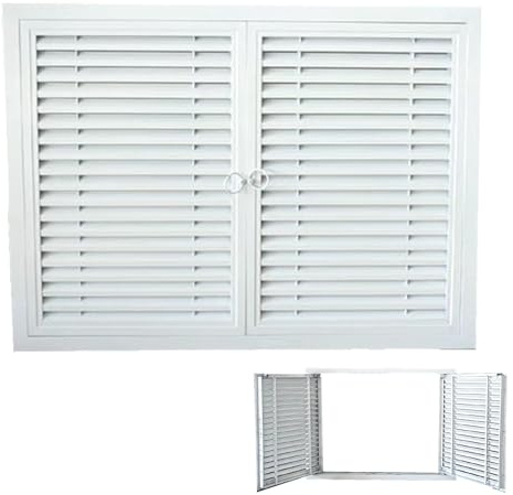 Panel de Acceso Aluminio, Tapa Contador Luz con Doble Puerta y Manija para Escotilla de Inspección en Pared o Techo(60x80cm/24x31in)