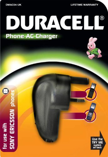 Duracell Sony Ericsson Mobile Phone UK Mains Charger