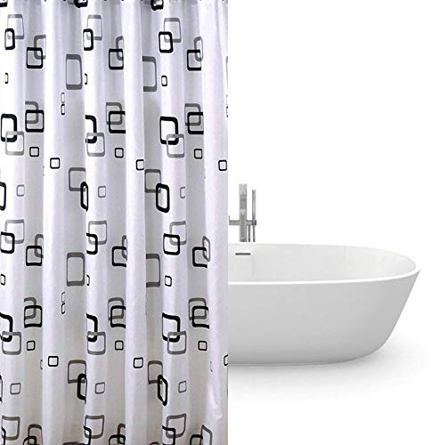 Huaforcity, bellissima e luminosa tenda da doccia impermeabile con motivo di foglie colorate, 180 x 180 cm, Rectangle, 180x220cm