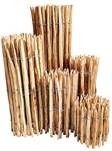 Steccato in nocciolo, recinzione in castagno naturale, rotolo
