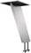 Bar-Konsole KORFU schräg 60° | 60x10 mm | Edelstahl gebürstet | Höhe: 170 mm | 1 Stück
