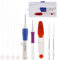 MWOOT Stickerei Pen Punch Nadel Kit,Einstellbare Magie Stickerei Pen Set,DIY Stickerei Strickwerkzeug,Kreuzstich Tool Kit mit Nadel Einfädler