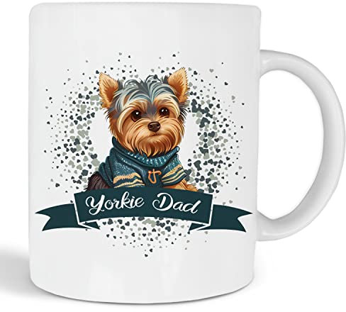 Yorkie Dad Mug Yorkshire Terrier Gift for Yorkie Lovers