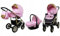 BabyLux® Bambimo Kinderwagen Set 3 in 1 - Gold Lux - incl. Babywanne, Buggy Sportsitz, Auto-Babyschale - Autositz - Kinderwagenset - Kombikinderwagen mit Wickeltasche, Regenschutz usw.