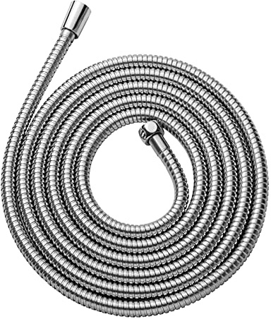 OFFO Stainless Steel Replacement High Pressure Extra Long Shower Hose, Anti-Kink Electroplating for Bath Taps, Nickel Gray
