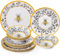 LEHAHA Honeycomb Bee Sweet 12-teiliges Melamin-Geschirr-Set, Melamin-Geschirr-Set, leichte und unzerbrechliche Garten-Essteller, Beilagenteller und Allzweck-Schüsseln, 4-teilig