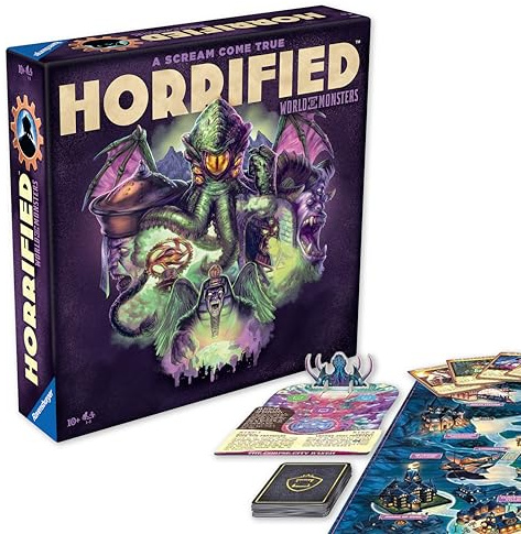 Ravensburger Horrified Games - World of Monsters - Strategy Board Game - Boost Critical Thinking & Teamwork - Cooperative Gameplay - Unique Monster Challenges - 1 to 5 Players - Adults & Kids 10+