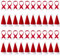 Lvefyti 40 Stück Mini Weihnachtsmütze und Schal Set,Mini Weihnachtsmann Mütze für Besteck Tasse Flasche,Mini Puppenzubehör,Mini Hut Schal für DIY Weihnachten Flaschendeko Tischdeko Weinflasche Deko