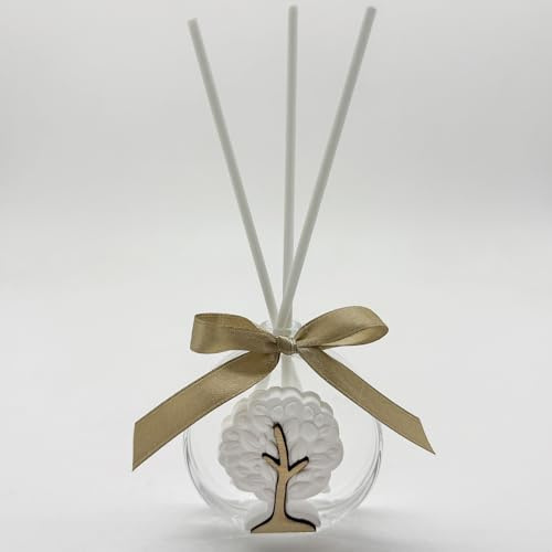 Ingrosso e Risparmio Bomboniere Battesimo 6PZ Profumatore Ambiente Gessetto Albero della Vita Comunione Cresima Matrimonio Anniversario Promessa Forma Idee Regalo Complete Originali Economiche
