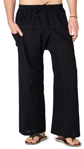 PANASIAM E-Fisher-Pants, Cotton, Unicolor Black, M