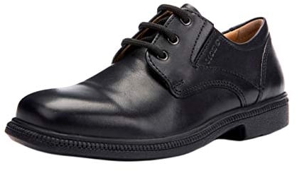 Geox Jungen J Federico M Derbys, Schwarz (Black), 35 EU