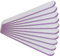 NAILFUN 10x Zebrafeile gerade Profi-Qualität - Körnung 100/180 - Lilac - made in Germany
