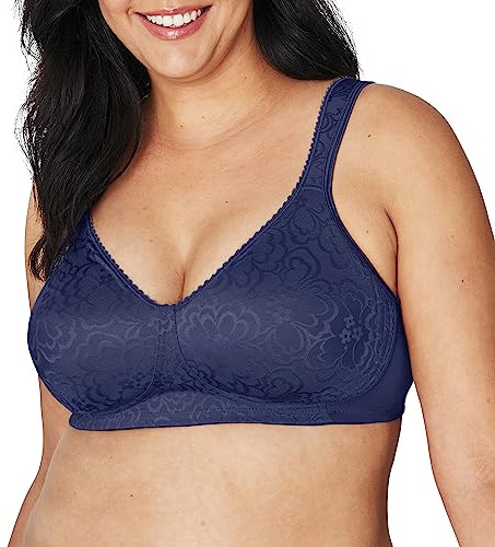 PLAYTEX Womens 18 Hour Ultimate Lift and Support Wire Free Us4745, Available in Single 2-Packs Bras, Blue Velvet, 38DD US