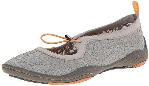 Jambu Women's Yogi Barefoot Ballet Flat, Grey, 9 M US