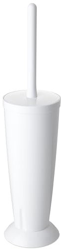 TATAY Escobilla WC | Material Poliestireno Libre de BPA | Escobillas de Baño Funcionales y Compactas | Mantén la higiene en tu baño | 12 x 12 x 38 cm - Colección Alpha - Blanco