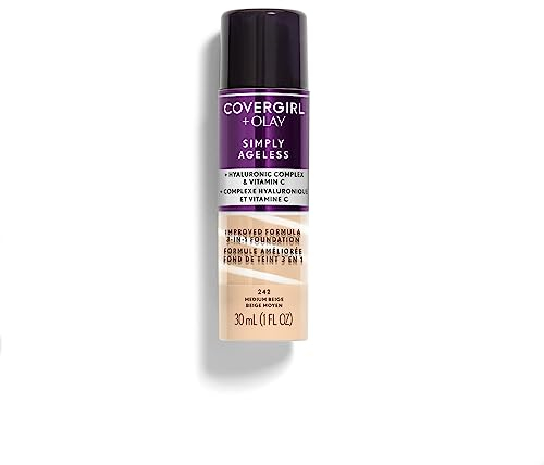 COVERGIRL - Smiply Ageless 3-in-1 Liquid Foundation Medium Beige 242-1 fl. oz. (30 ml)