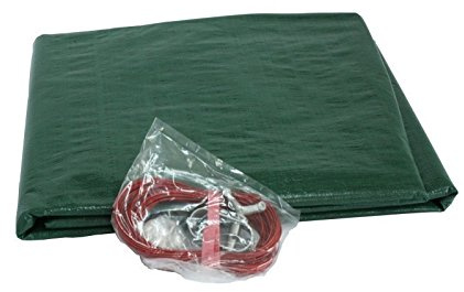 Pool Abdeckplane für Achtformbecken 7,25 x 4,60 m 180 g/m² (Planenmaß 8,00 x 5,20 m) | Beste Qualität von ESTA Poolshop