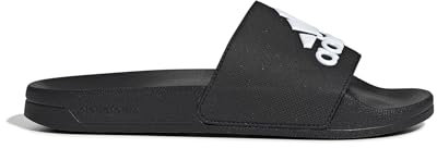 adidas Homme Cloudfoam Adilette Chaussures de Plage Piscine, Noir Core Black Footwear White Core Black 0, 37 EU