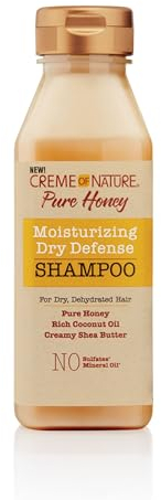 Creme Of Nature Pure Honey Feuchtigkeitsspendendes Shampoo für trockene Haare, 350 ml