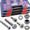 Stahlia Unterlegscheiben Muttern Set selbstsichernde Muttern Edelstahl M3 M4 M5 M6 M8 M10 (780 Teile) DIN 125|DIN 934|DIN 985 Sortimentskoffer