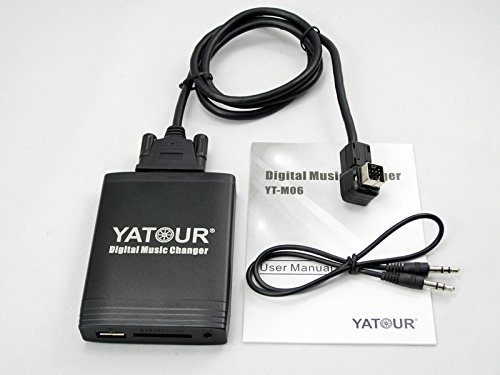 Yatour Car Digital Music Changer USB SD Aux MP3 Interfaz Car Stereo Bluetooth (Opcional) Radio para Clarion
