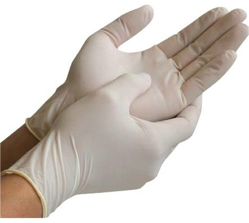 100 (1 Box) x Latex Powder Free Gloves Disposable Food Medical Garages etc. (EXTRA LARGE)