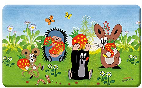 Trötsch Der kleine Maulwurf Frühstücksbrettchen Erdbeere: Frühstücksbrett Brett Kinderbrettchen Pauli