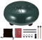 Schlitztrommeln, Stahlzungen-Trommel, 6 Zoll 8-Ton-D-Tonart, Handpan-Trommel mit Trommelstöcken, Tasche, Fingerabdeckung, Schlaginstrument für die musikalische Ausbildung Konzert Mind Healing, Green