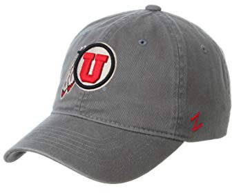 Zephyr NCAA Utah Utes Mens Adjustable Scholarship Hat Charcoal, Utah Utes Charcoal, Adjustable