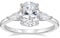 EAMTI 3 Karat 925 Sterling Silber Verlobungsringe 3 Steine Oval Schliff Zirkonia Eheringe für sie Verlobungsringe für Damen Größe 3-11, Metall, Zirkonia