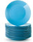 LOVECASA, Serie Sweet, Speiseteller aus Porzellan, 12-teilig, 26 cm, reine Farbe
