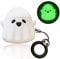 kigauruCompatible with AirPods Case Cover, Luminous Cute Ghost Case Designed for Airpods 2nd & 1st, Soft Silicone Anime Funny 3D Cartoon Apple AirPods 2/1 Case for Women Men Kids Teens Girls Boys