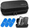 YOUSHARES Bolsa Viajera para Diabéticos con 3 Bolsa de Gel Frio de Nylon - Estuche de Viaje Enfriador de Insulina Bolsa Enfriadora Nevera Portatil para Diabéticos (Negro)