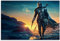 LBMED Leinwand Druck Poster Star Wars The Mandalorian The Child für Familiendekoration Wandkunst Kunstwerk Malerei Kunstdrucke Bild 23.6x35.4(60x90cm) Kein Rahmen