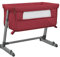 vidaXL Babybett mit Matratze Faltbar Reisebett Kinderbett Klappbett Beistellbett Babyreisebett Laufstall Kinderreisebett Rot Leinenstoff