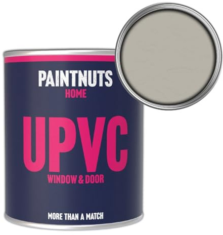 Paintnuts UPVC Window & Door Paint - RAL-7044 - SILK GREY Satin 500ml Tin