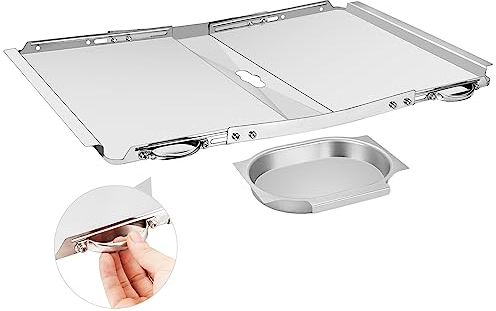 Grease Tray with Catch Pan for Dyna Glo Grill Replacement Parts | 24-30 Adjustable Universal Drip Pan for 4/5 Burner Gas Grills | Compatible with Nexgrill, Expert Grill, Kenmore, BHG, & More