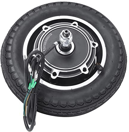 350W 24V Elektroroller Radnabenmotor 10 Zoll Aluminiumlegierungsreifen für E-Bike, Trommelbremssystem, Bürstenlos Getriebelos